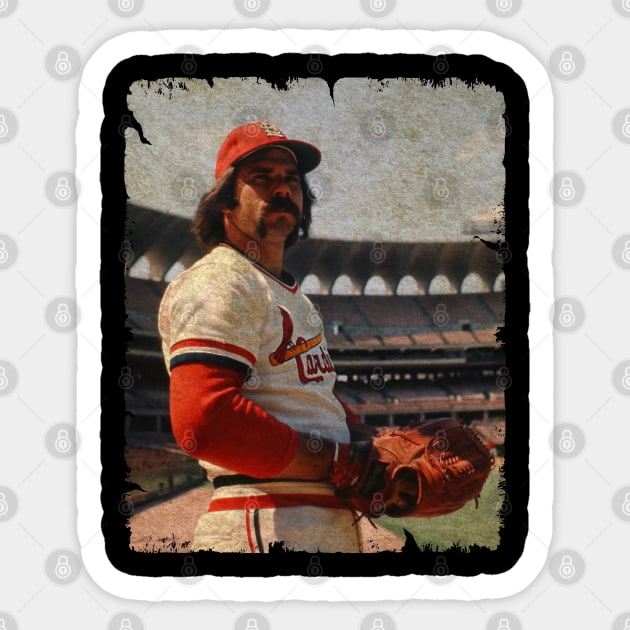 Al Hrabosky (The Mad Hungarian) in St. Louis Cardinals Sticker by PESTA PORA